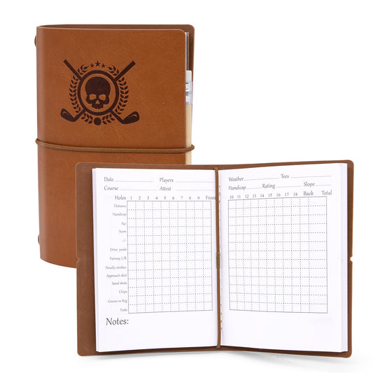 Leather Golf Scorecard Journal